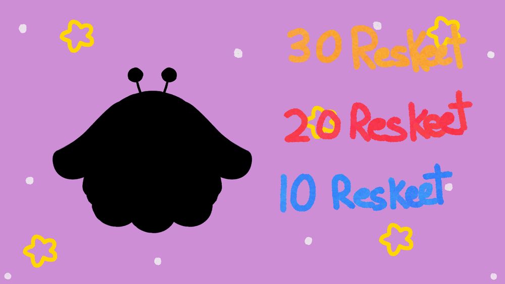 What could it be ? ohhh ~ 10 reskeets 20 reskeets 30 reskeets owo ? 