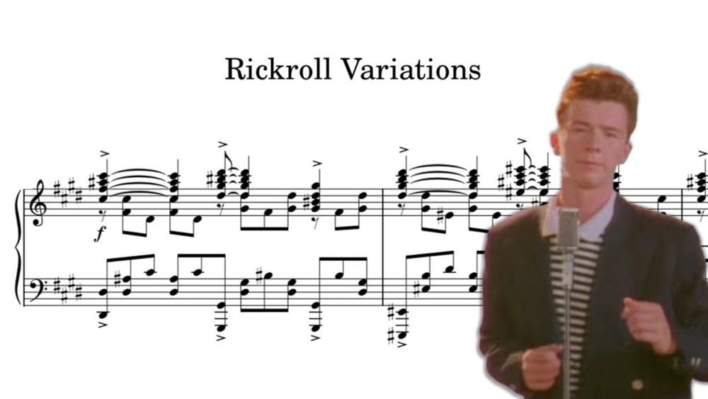 Rickroll Variations: "Never Gonna Give You Up" but it's a classical piano concerto