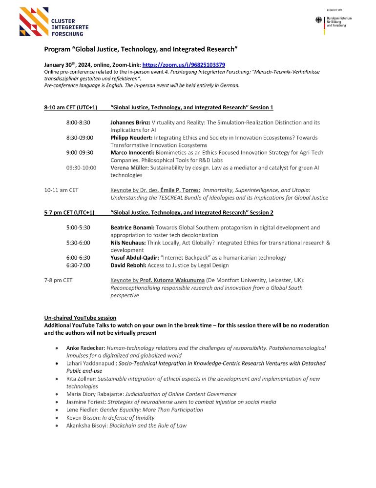 PDF program of the conferece, same as in link but other format