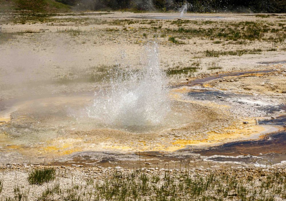Yellowstone National Park’s geysers. You can purchase this as a print, t shirt, phone case or more at a reduced price during these difficult economic times 

https://kathi-isserman.pixels.com/featured/yellowstone-geysers-kathi-isserman.html