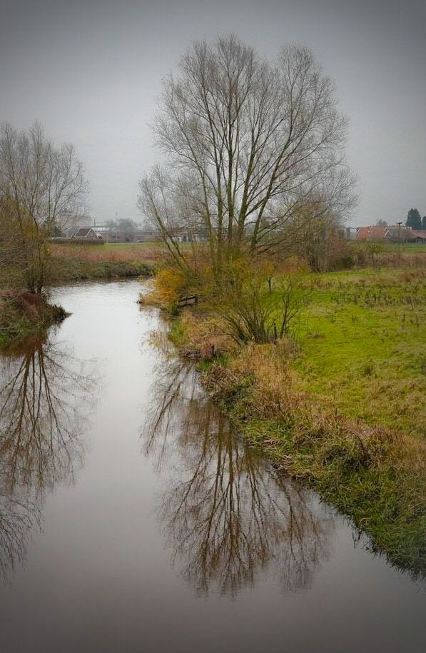 Foto vandaag genomen bij de Vecht in de gemeente Hardenberg! Het was windstil dus mooie reflectie!