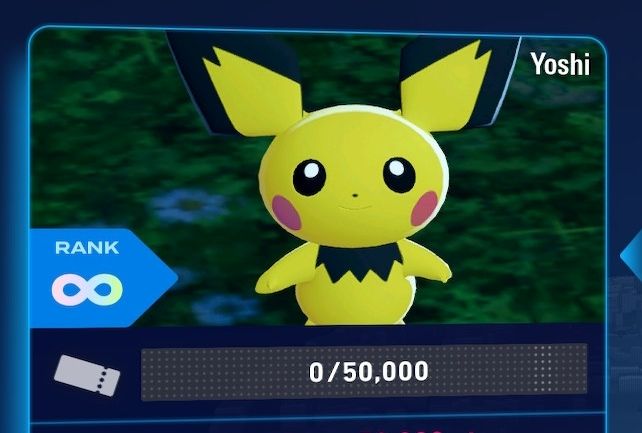 Profile picture of a Shiny Pichu for the Ranked Battle stuff in Legends Z-A.