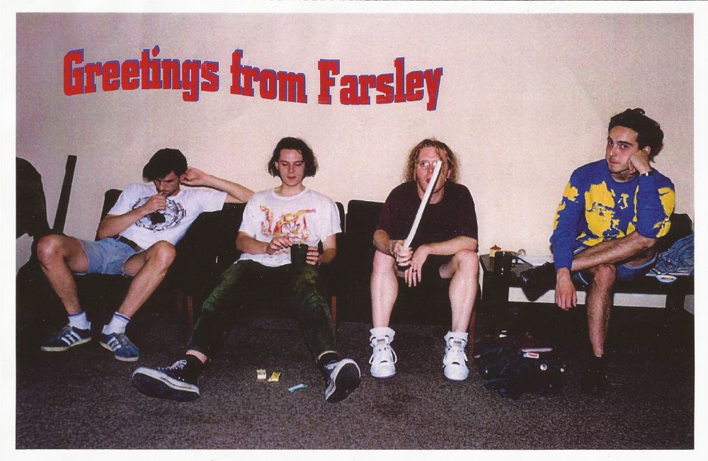 CUD relax in Farsley during Leggy Mambo recording