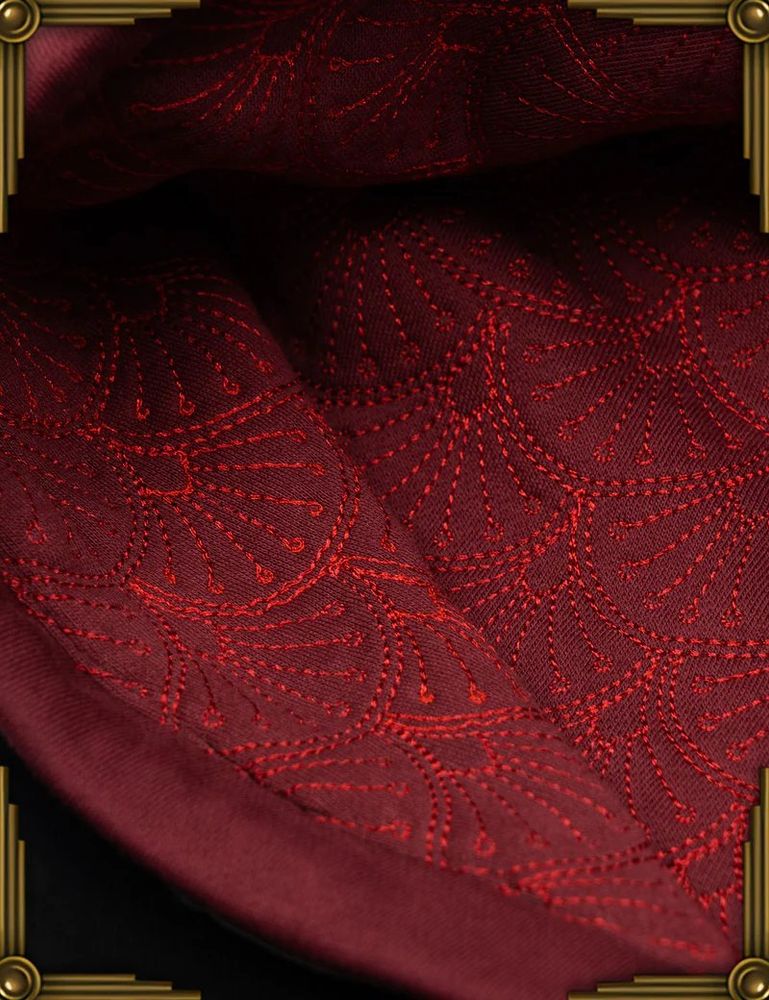 it's stitched so it won't wear off into your hair.