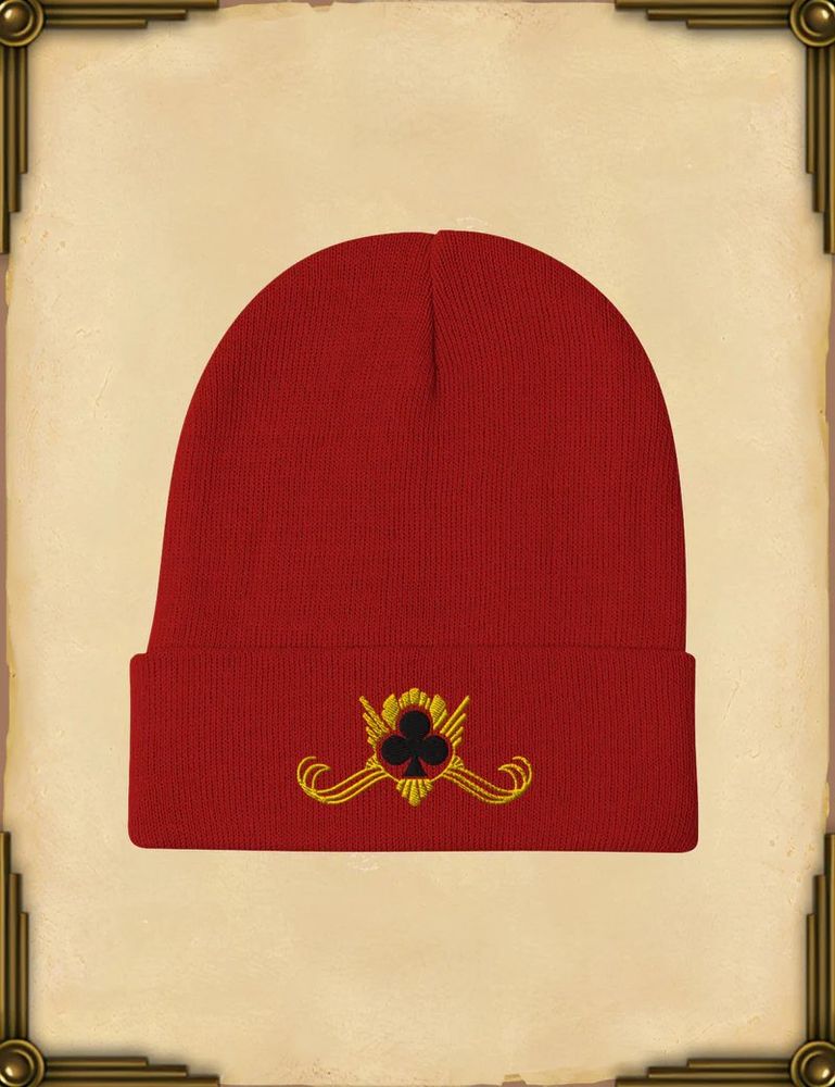 The embroidery on the hat lets the rim expand more and fit more noggins.