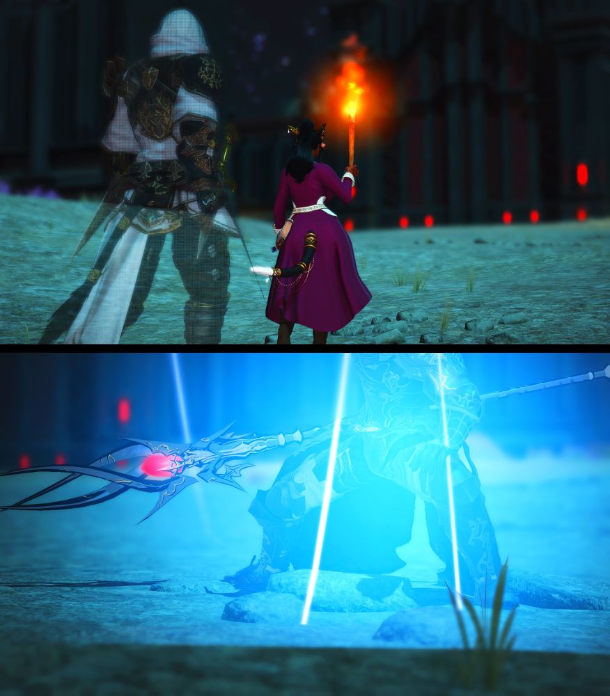 Remii finally reached the point of this rendezvous and suddenly someone jumps down in front of Remii. 