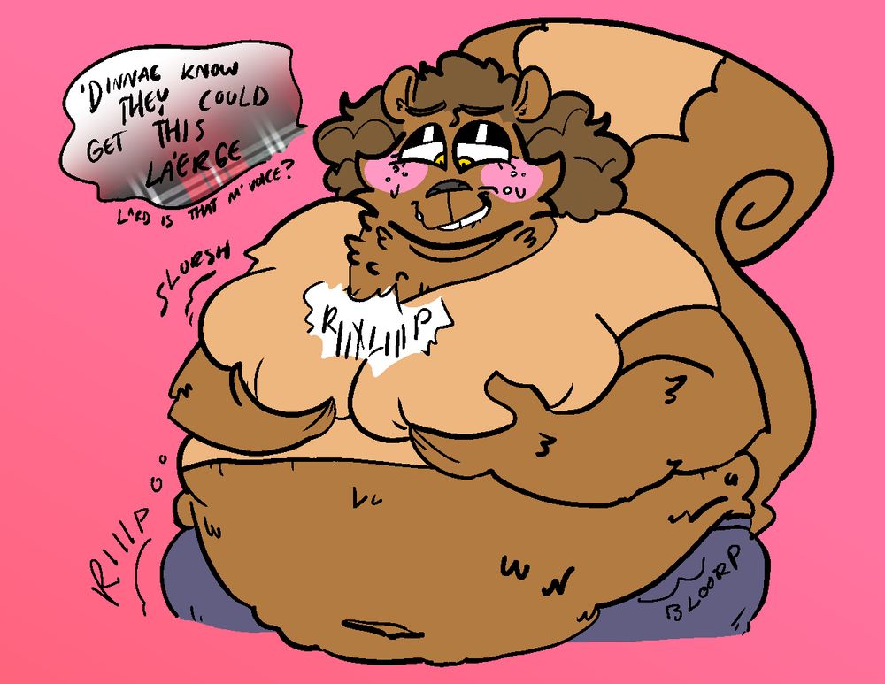 Newly examining my new squirrel boobs.. along with much thicker accent.. belly growing out