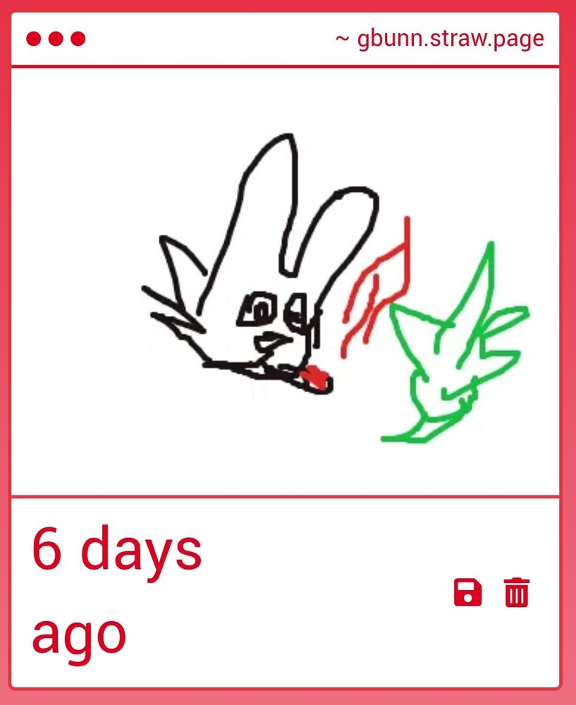 This is mine... I drew something random just to test the page hahaha (?