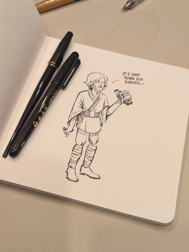 Luke Skywalker looking nonplussed