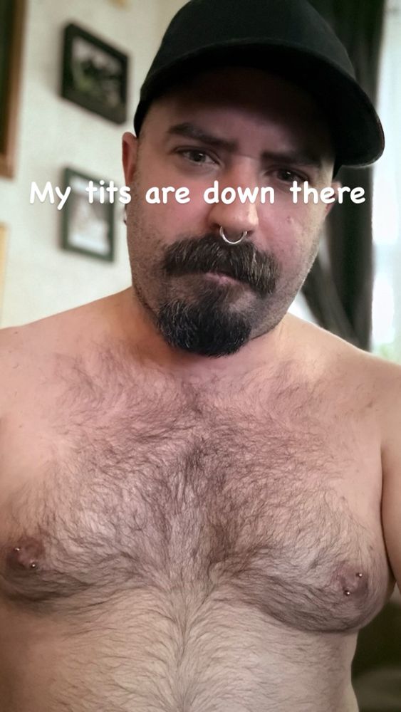 Goatee and hairy tits 
