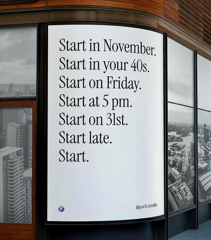 Its never to late to start
