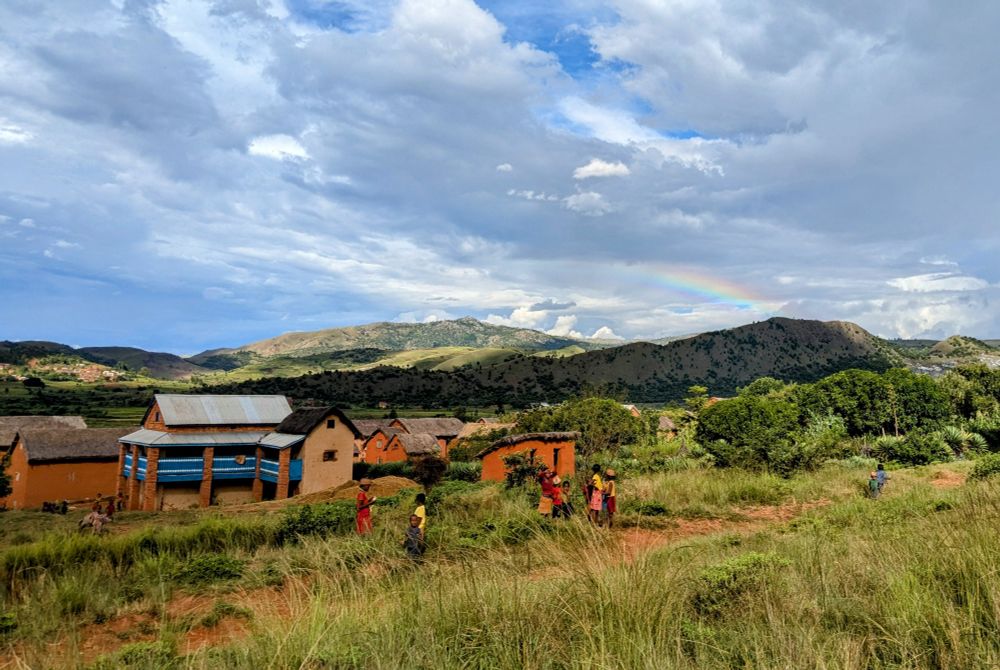 Scene in rural central Madagascar. 