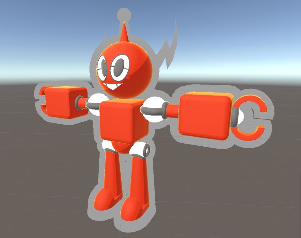 A model of a Rotom robot meant for VR Chat