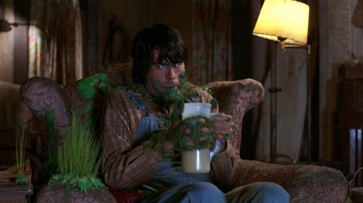 Jordy Verrill covered in alien moss.