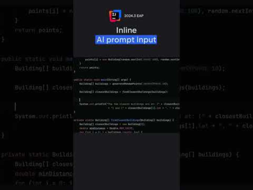 IntelliJ IDEA 2024.3 EAP: Inline AI Prompt Input