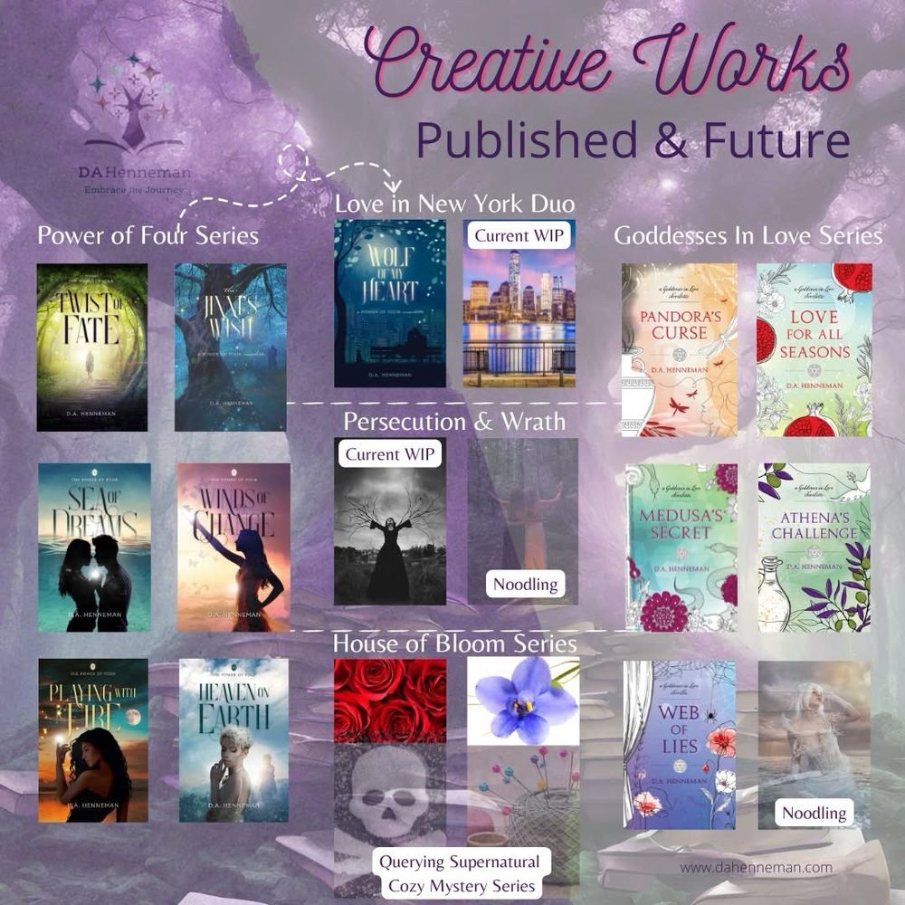 Images of book covers by author D.A. Henneman