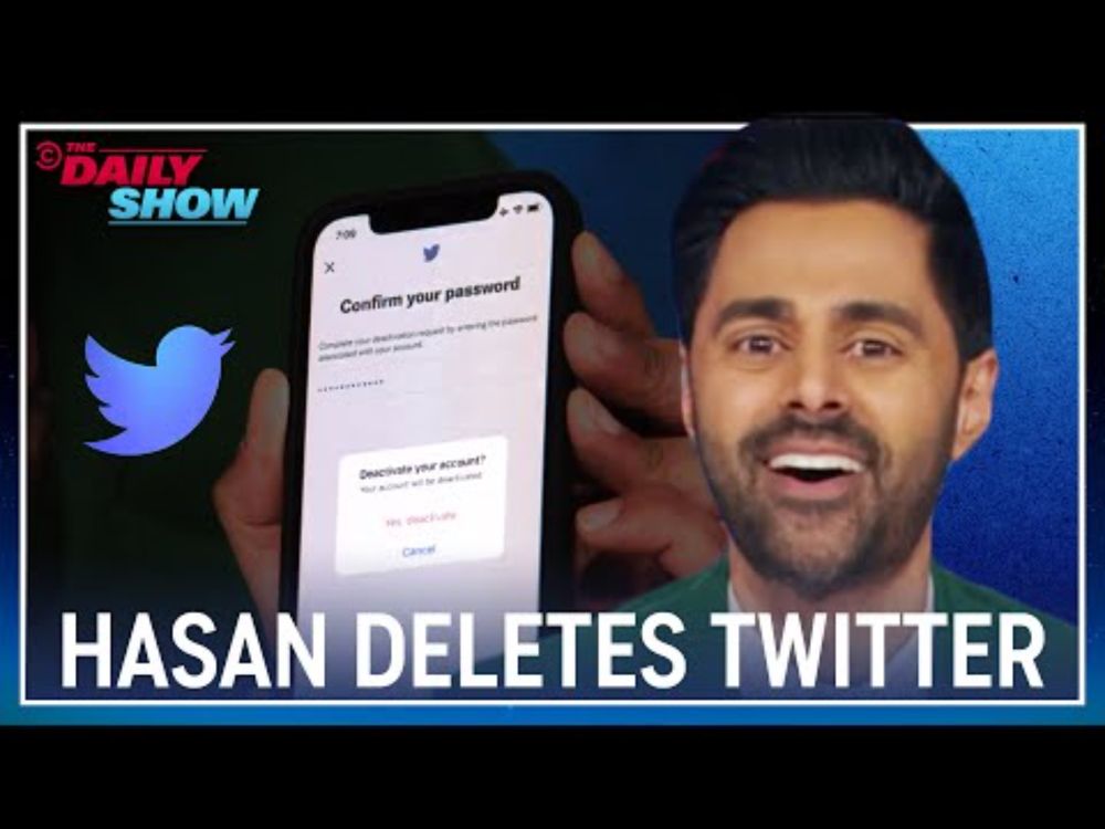 Hasan Minhaj Tells Elon He's Out, Deletes Twitter Account On-Air | The Daily Show