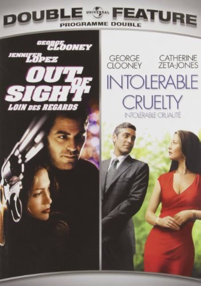 dvd double feature of intolerable cruelty and out of sight 