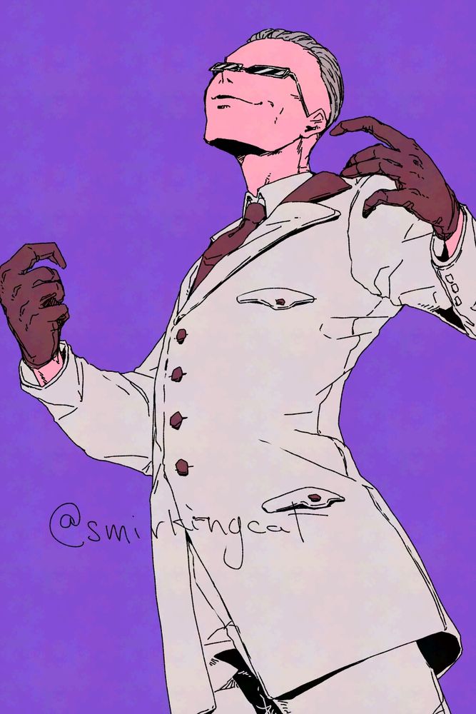 Fan art of Bristol Weller from Power Instinct looking upwards hands ready.