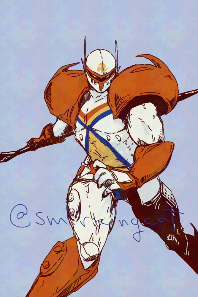 Fan art of Tekkaman from Tekkaman: the Space Knight.