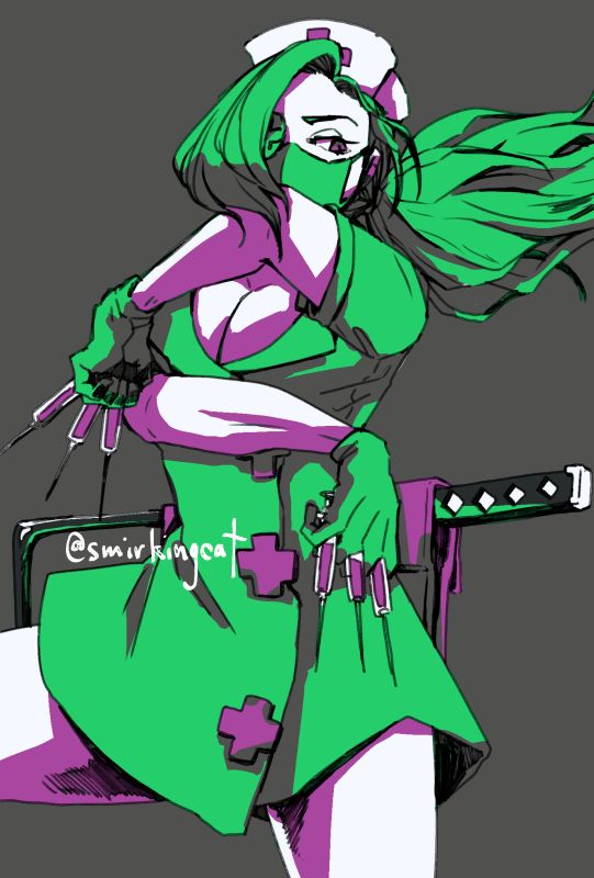 Fan art of Valentine from Skullgirls.