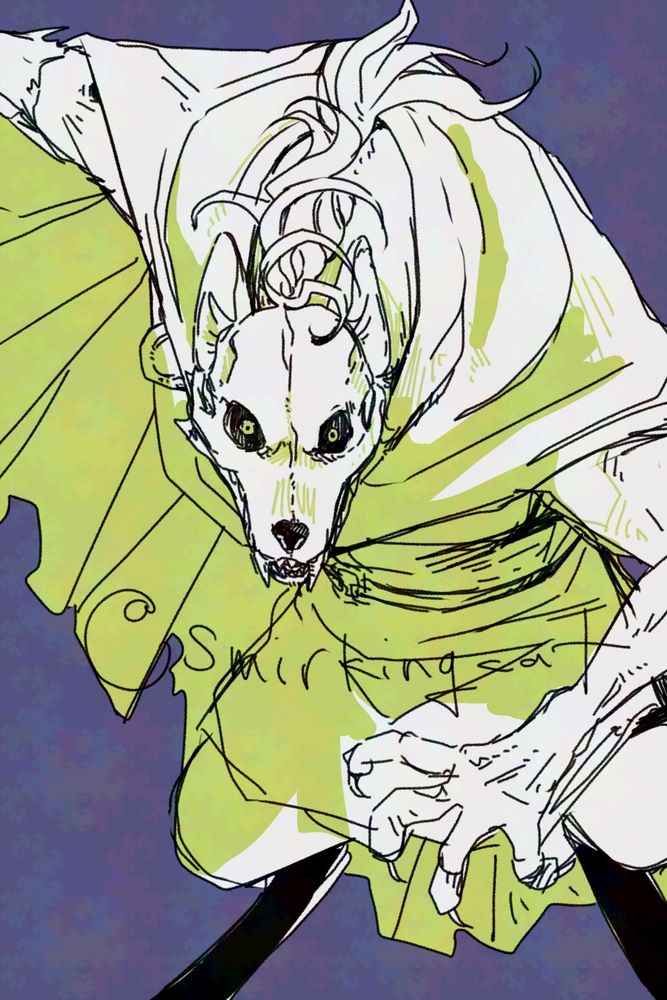 Fan art of Forsburn from Rivals of Aether, with claws out and ready.