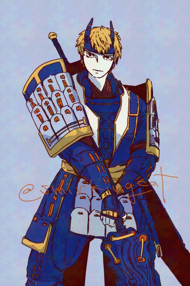 Fan art of the Kaijin no Soki from Onimusha: Dawn of Dreams.