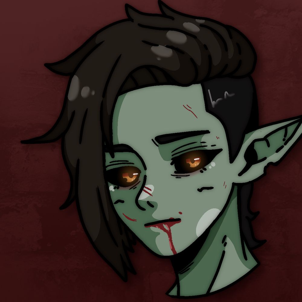 A zombified version of Blair’s sona, made for Halloween.