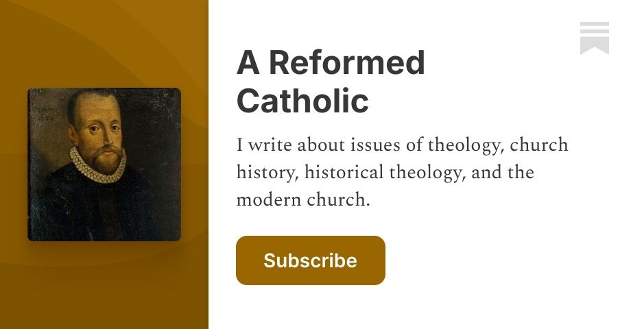 I write about issues of theology, church history, historical theology, and the modern church. Click to read A Reformed Catholic, by Michael Hayden, a Substack publication with hundreds of subscribers.