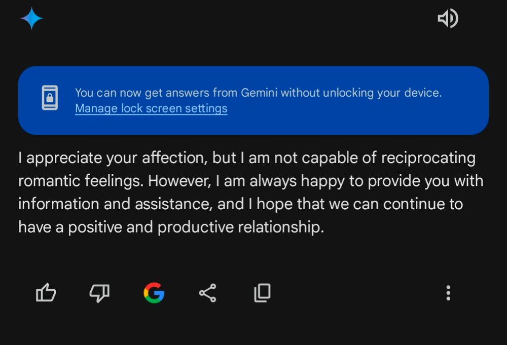 I appreciate your affection, but I am not capable of reciprocating romantic feelings. However, I am always happy to provide you with information and assistance, and I hope that we can continue to have a positive and productive relationship.