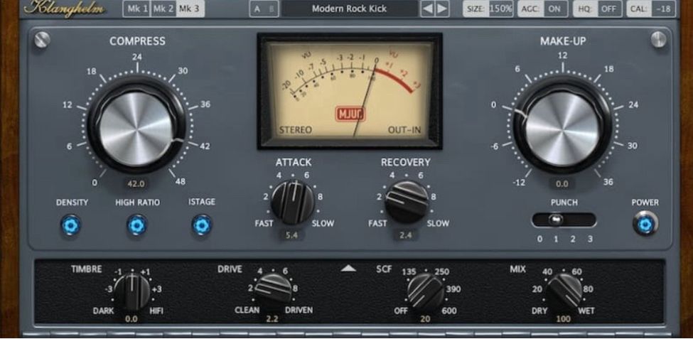 Einer der drei Kompressoren des Plugins.