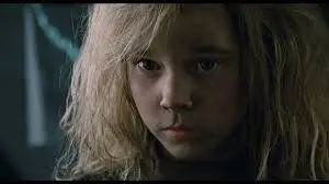 Newt from Aliens looking hella traumatized