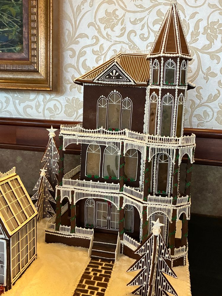 A gingerbread Victorian era character house. 