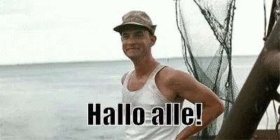 Forrest Gump sagt "Hallo alle"