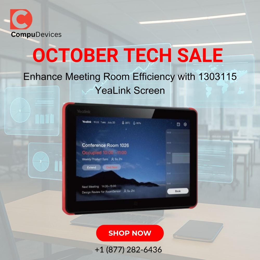 1303115 YeaLink Room Scheduling Touch Screen