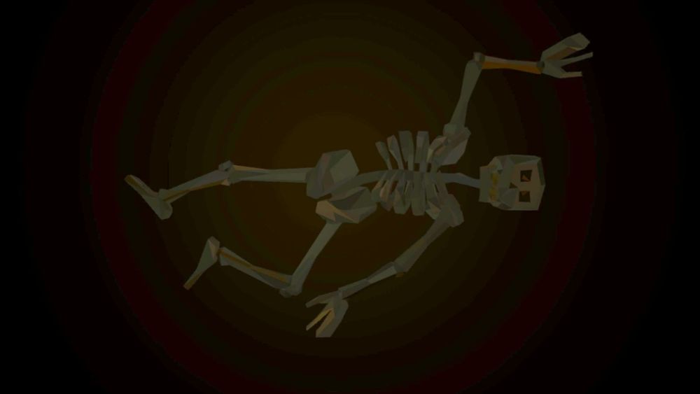 The hidden skeleton from Mount Olympus, just hanging out in a secret location as they are wont to do. 