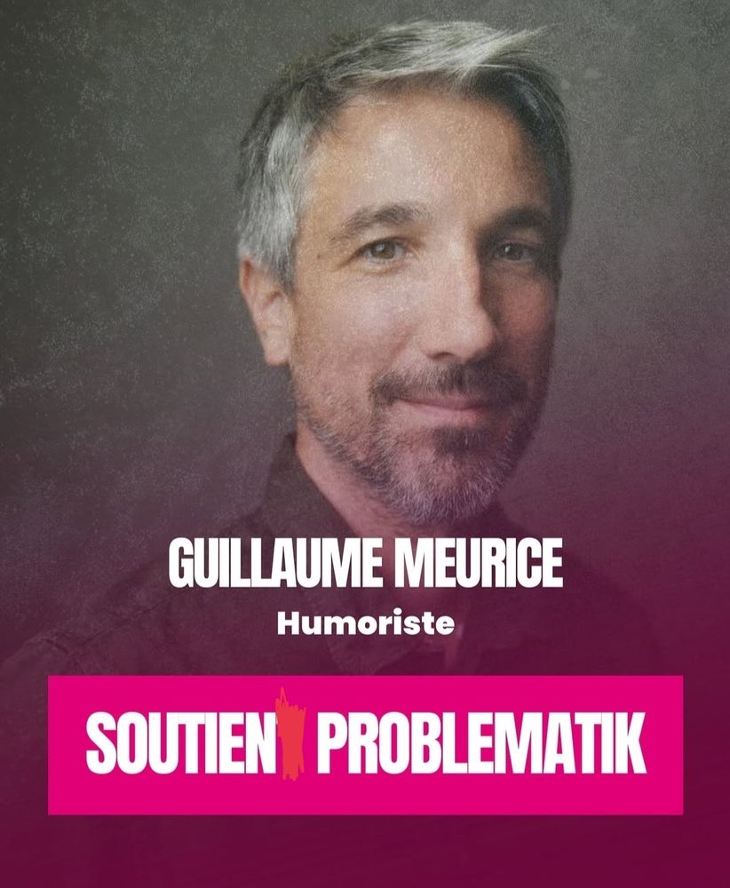 Annonce de soutient de Guillaume Meurice  à l'association "Problematik".
Elle affichait "Guillaume Meurice. Humoriste. Soutient Problematik"
J'ai bien entendu corrigé en retirant le "t" de "Soutien Problematik".
