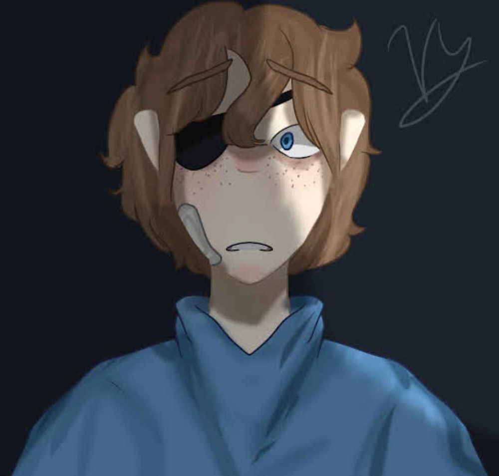 drawing of mine i did in 2022, featuring jay with horrendous anatomy and shading, and also literally the wrong outfit