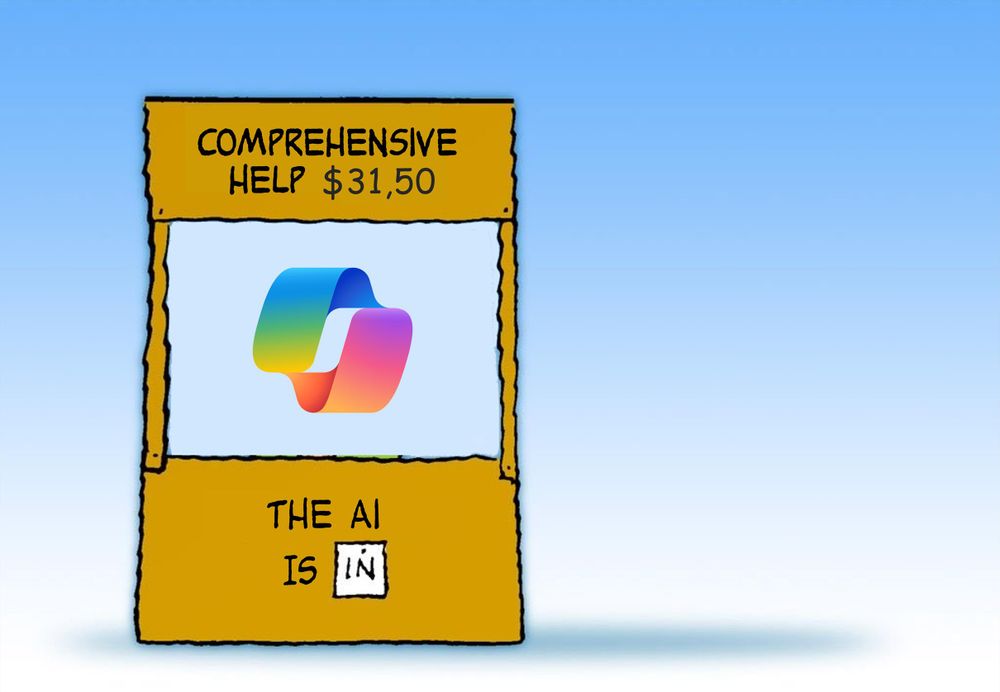 A booth labeled: "The AI is in."