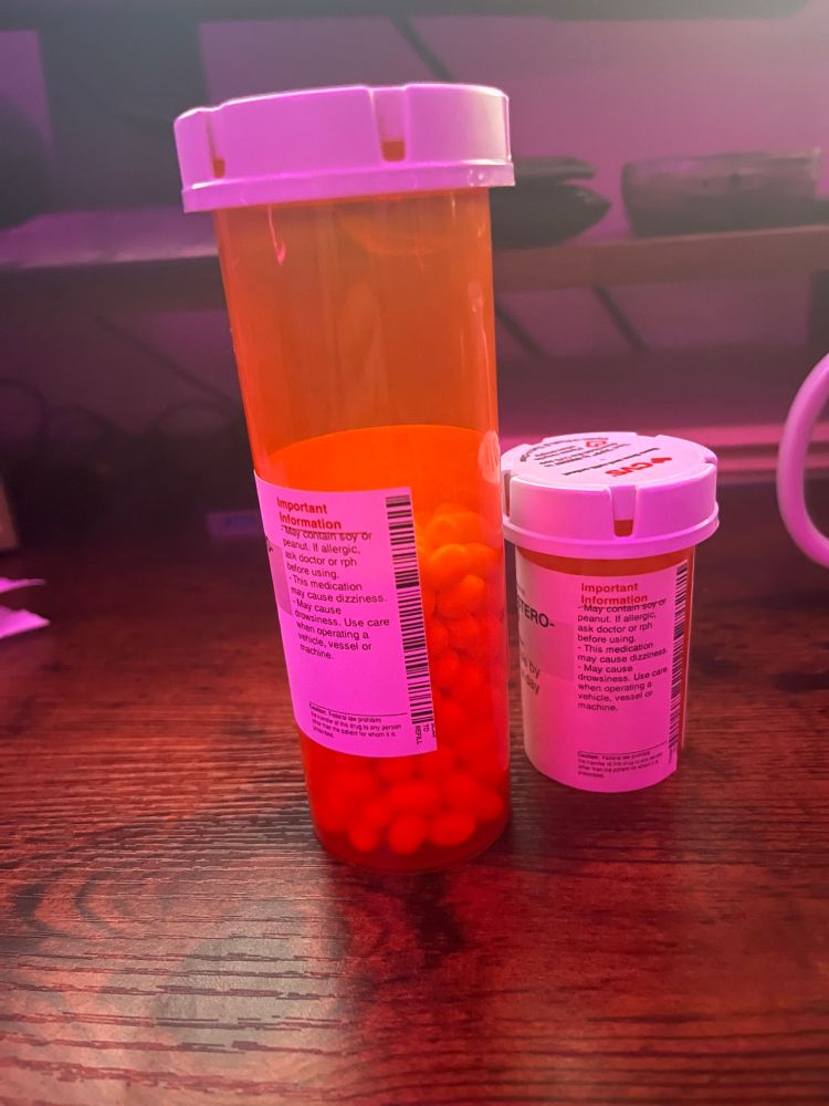 size difference kink progesterone bottles 