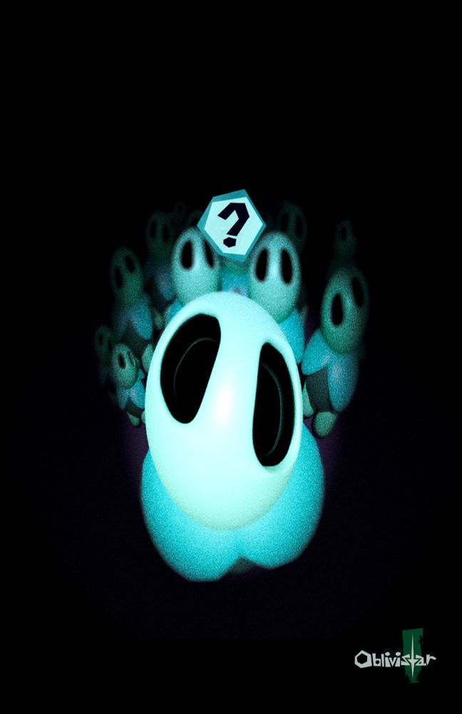 Game poster for Oblivistar, shows multiple Grovers  (a plant creature from in game). This also shows the title of the game in the bottom corner.