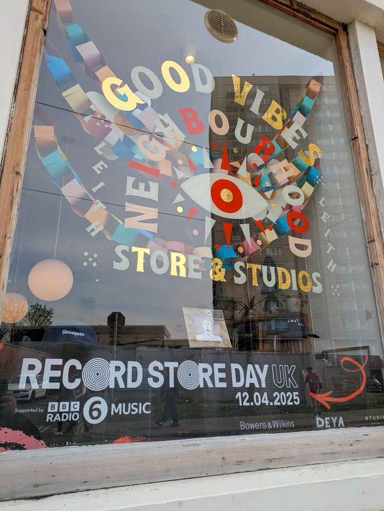 A shop window for Good Vibes Neighbourhood Store and Studios