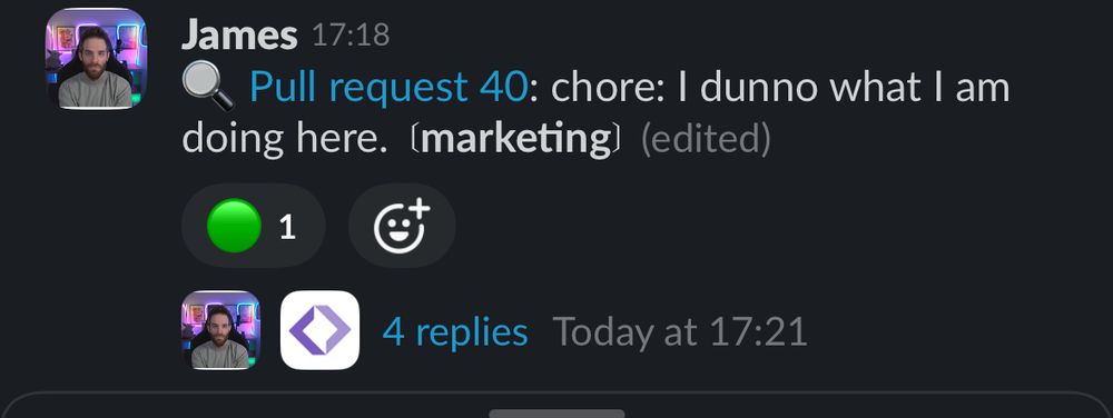 image showing a PR saying I dunno what I am doing here (marketing)