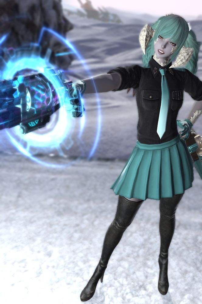 ffxiv glamour of love is war hatsune miku