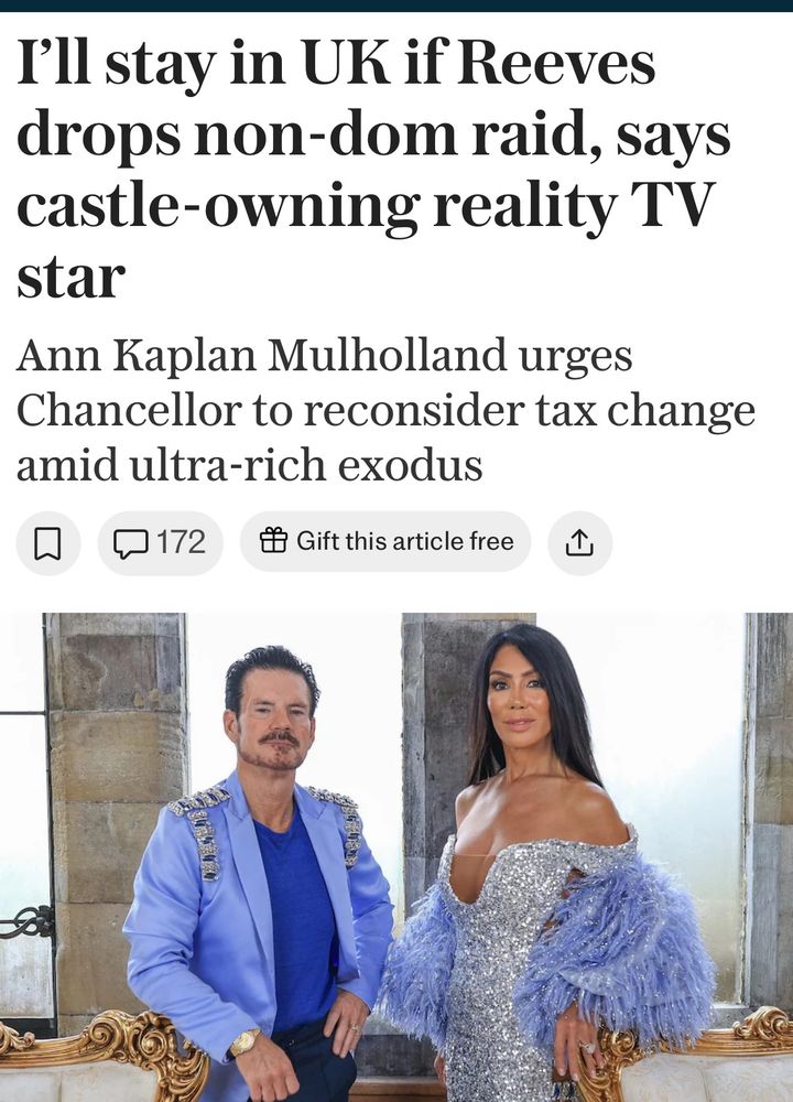 Daily Telegraph story about Anne Kaplan Mulholland threatening to leave the U.K.