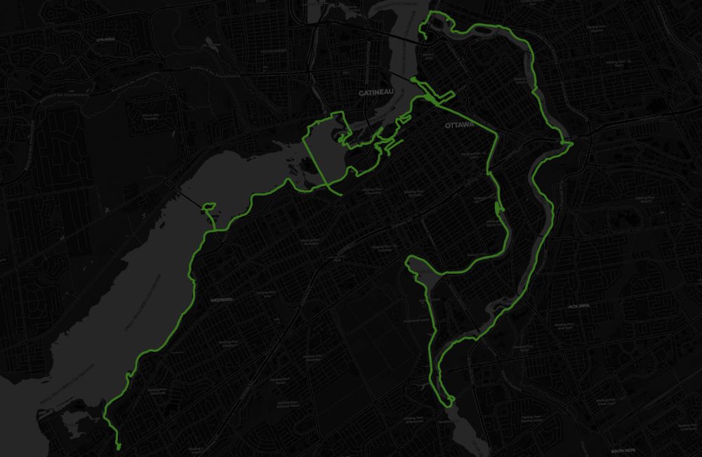 Map of three Metroscapes walks completed in August 2025.