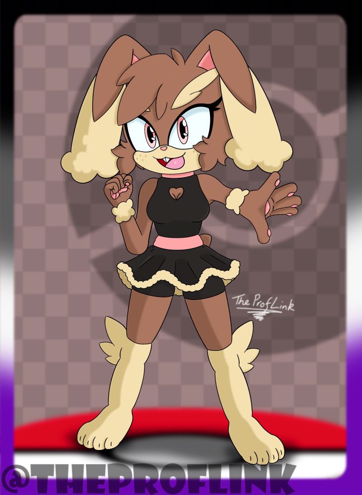 Artwork of personal Sonic OC: Mellie Lopunn the Rabbit, who is based on the Pokémon Lopunny
