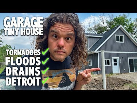 Abandoned Garage to Tiny House Cabin: Testing the NEW Municipal Water Lines!!