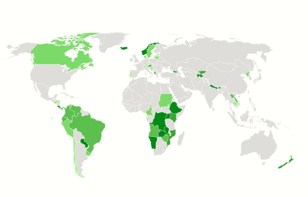 Seven countries now generate 100% of their electricity from renewable energy