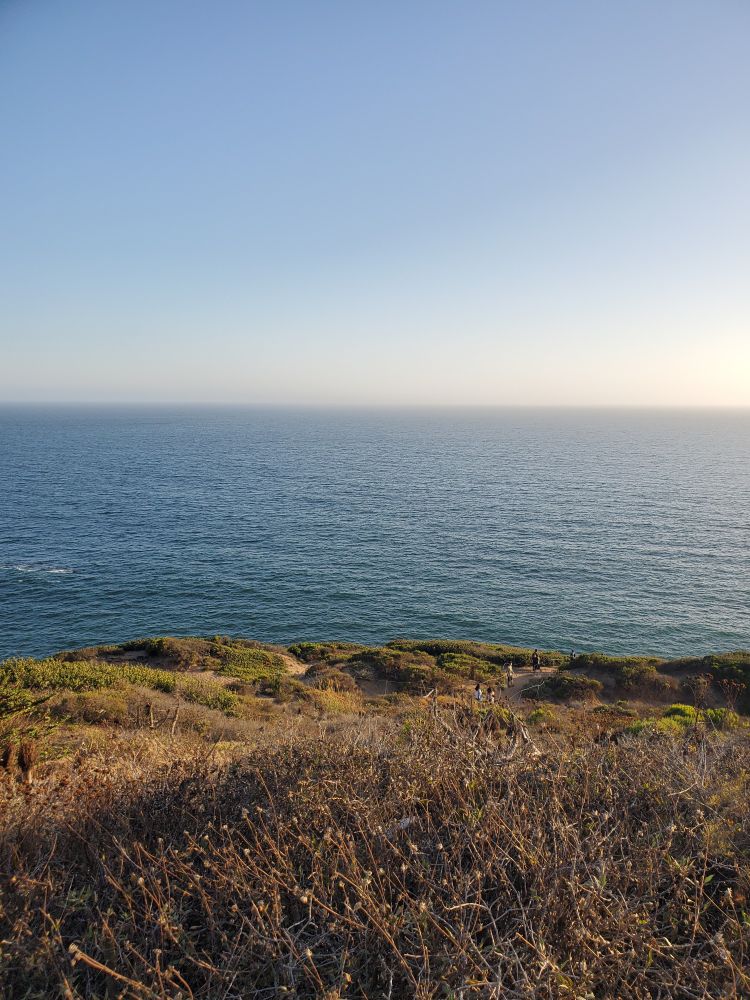View of the ocean from the top of Point Dume in Malibu